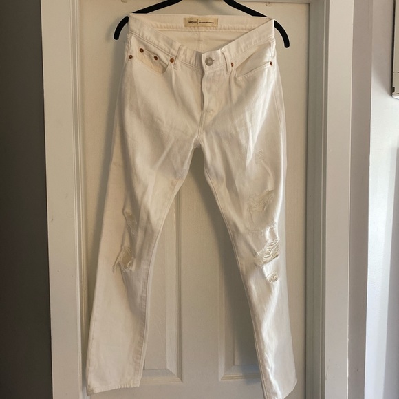 Gap 1969 White Boyfriend Jeans - Picture 5 of 5